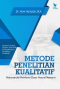 Metode penelitian kualitatif rekonstruksi pemikiran dasar natural research/Amir Hamzah