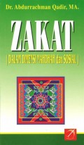 Zakat Dalam Dimensi Madhah dan Sosial/Abdurrachman Qadir