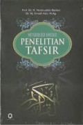 Metodologi khusus penelitian tafsir/Nashruddin Baidan