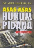 Asas-Asas Hukum Pidana / Andi Hamzah