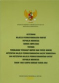 Ketetapan Majelis Permusyawaratan Rakyat Republik Indonesia Nomor I/MPR/2003 Tentang Peninjauan Terhadap Materi dan Status Hukum Ketetapan Majelis Permusyawaratan rakyat Sementara Dan Ketetapan Majelis Permusyawaratan Rakyat Republik Indonesia Tahun 1960 Sampai Dengan Tahun 2002