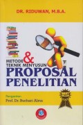 Metode & teknik menyusun proposal penelitian/Riduwan