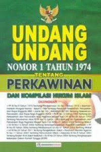 Undang undang nomor 1 Tahun 1974 tentang perkawinan dan kompilasi hukum islam/-
